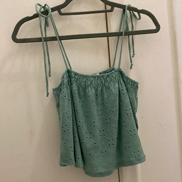 Heart Hips Teal Flowy Tank Top - Picture 1 of 4